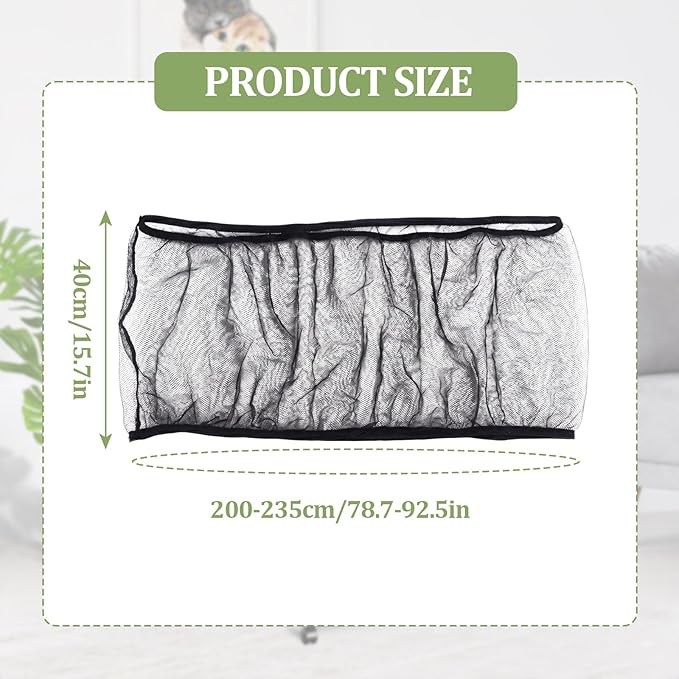 Bird Cage Cover, Bird Cage Seed Catcher, Durable Airy Nylon Mesh Net, - Image 2