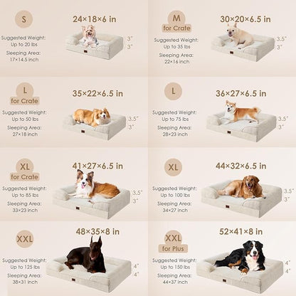 EHEYCIGA Orthopedic Dog Beds for Large Dogs, Waterproof Memory Foam Large Dog - Image 2