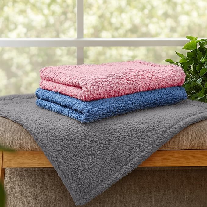 1 Pack 3 Calming Blankets Fluffy Premium Fleece Pet Blanket Soft Sherpa Throw - Image 5