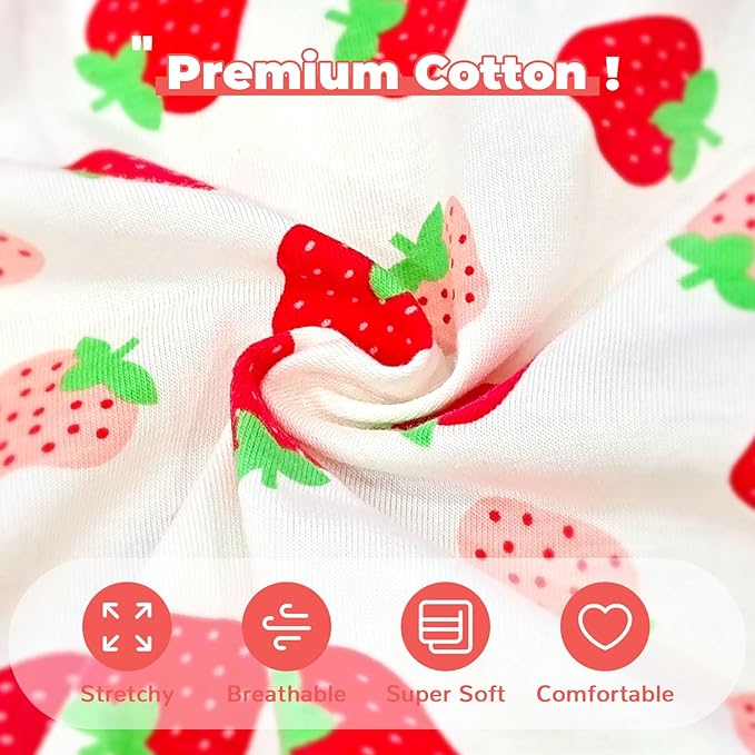 PETCARE Cartoon Dog Shirts for Small Dogs Cute Dog Clothes Red Strawberry - Image 7