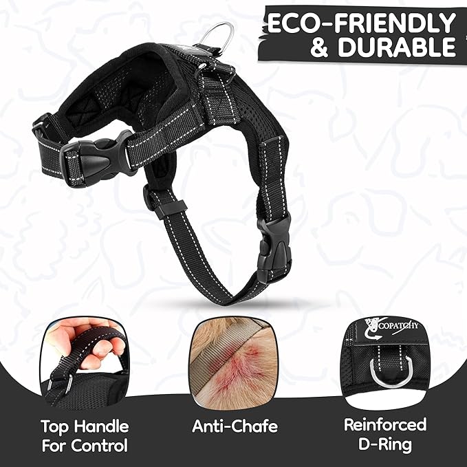 No Pull Reflective Adjustable Dog Harness - Image 4