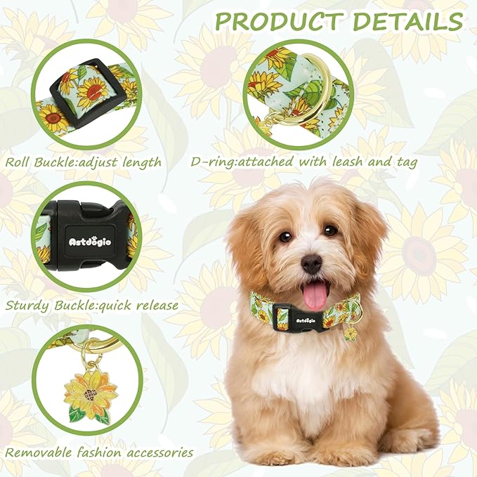 Dog Collar for Extra Small Dogs, Spring &Summer Theme Dog Collars - Image 4