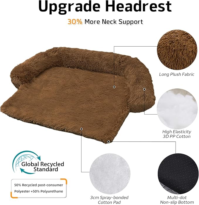 GGIB Calming Dog Bed Fluffy Plush Dog Mat - Image 2