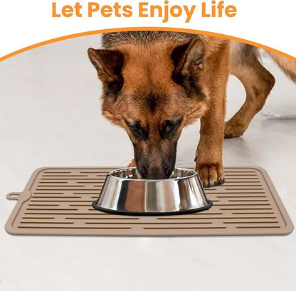 Ptlom Pet Placemat for Dog and Cat, Anti-Slip Waterproof Dogs Feeding Mat - Image 3