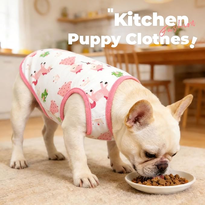 PETCARE Cartoon Dog Shirts for Small Dogs Cute Dog Clothes Pink Pony Tshirt - Image 5