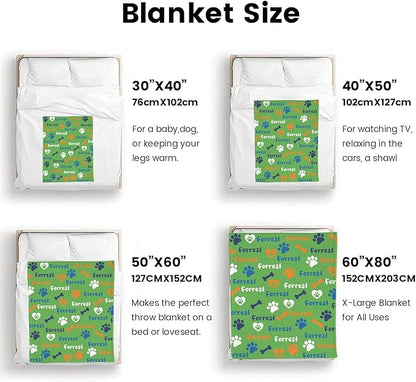 Personalized Dog Blankets with Name, Custom Paw Print Blanket - Image 7