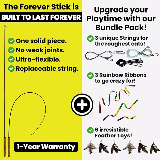 Forever Stick with Cat Toys and Strings Bundle - Image 4