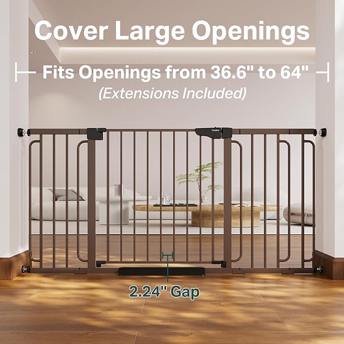 Cumbor 36.6-64" Extra Wide Baby Gate - Image 2