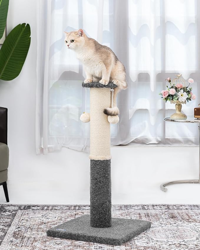 34-Inch Tall Cat Scratching Post, Komicoll Large Scratch Post, Sisal Cat - Image 3