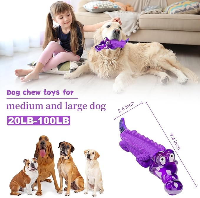 Fuufome Dog Chew Toys for Aggressive Chewers, Indestructible Tough Interactive - Image 3