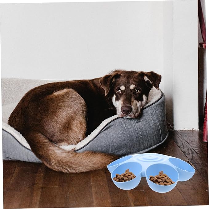 Indoor Flower-Shaped Pet Bowl Multi-Compartment Feeder - Image 6