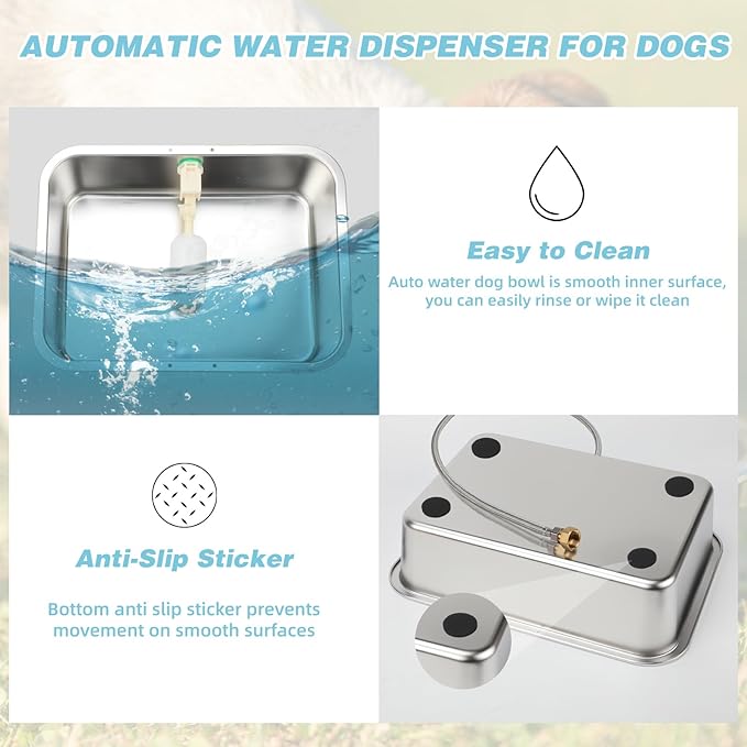 5 Gallon Automatic Dog Water Dispenser, Large Dog Water Bowl Dispenser - Image 4