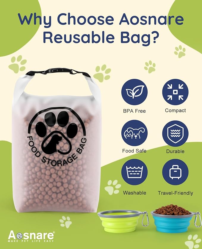 Pet Food Storage Bag for Travel - Image 3