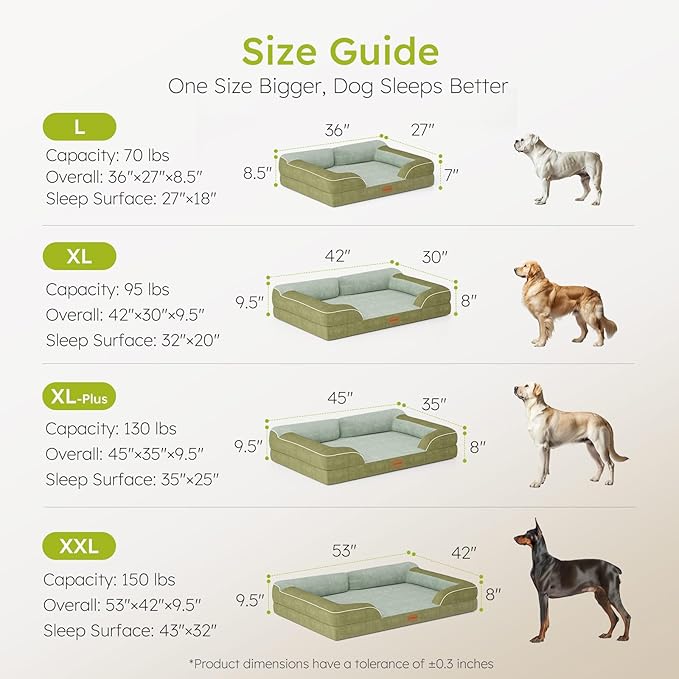 CWAWZ XXL Dog Bed for Extra Large Dogs, Giant Orthopedic Dog Bed - Image 8