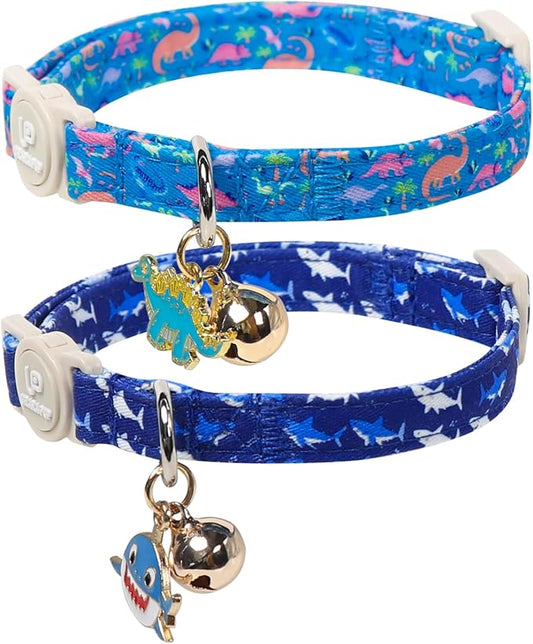 Cat Collar, Pretty Ocean Kitten Collars by UPURARAPUP