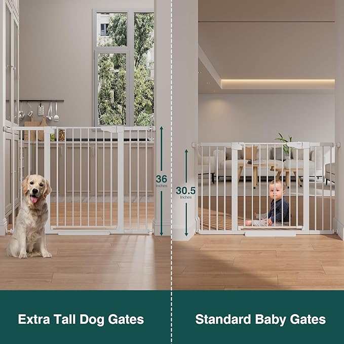 Cumbor 36" Extra Tall 29.7-51.5" Baby Gate - Image 2