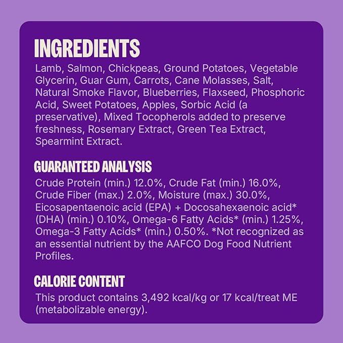 Wellness Soft Puppy Bites Dog Training Treats, Grain Free, Lamb and Salmon - Image 7