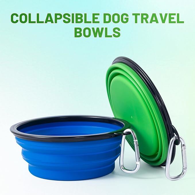 Dog Bowl Pet Collapsible Bowls, 2 Pack Collapsible Dog Water Bowls - Image 2