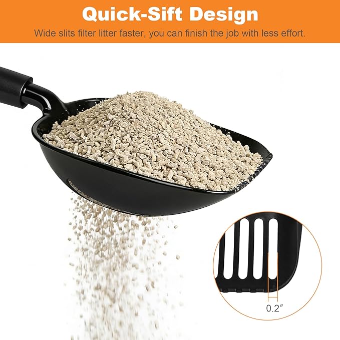 Cat Litter Scoop, Metal Litter Scooper - Image 3