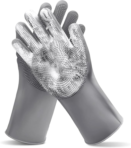 Pet Grooming Gloves—Heat Resistant Dog Washing Gloves by MAIIU