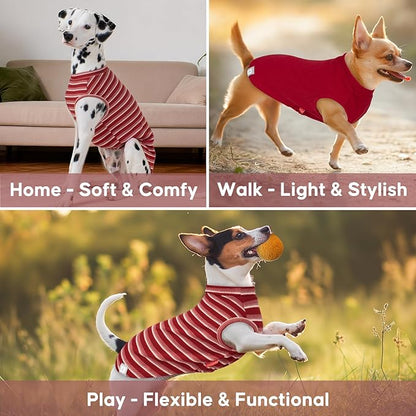 KYEESE 2Pack Waffle Dog Shirts, Lightweight Sleeveless Dog T Shirts - Image 6