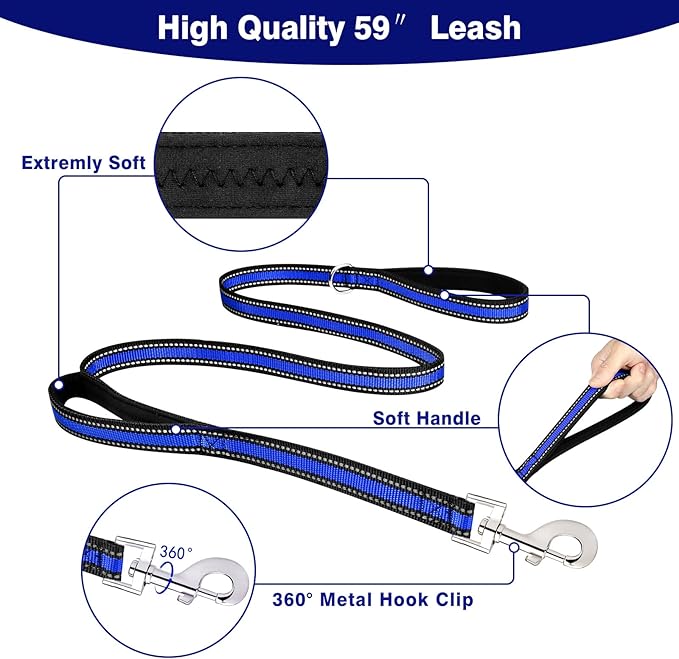 WINSEE All-in-One Reflective Dog Harness, Collar & Leash Set, No Pull - Image 4