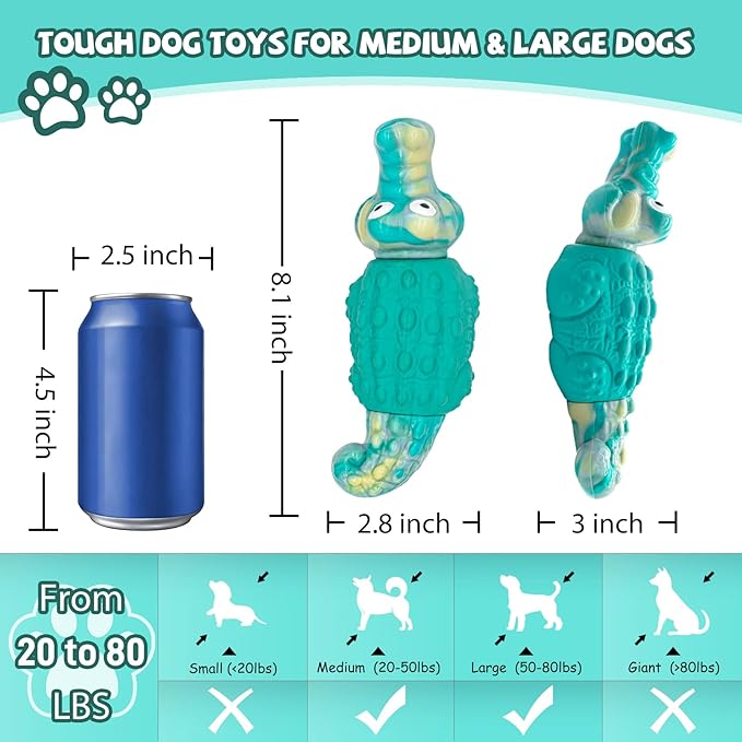 WinTour Tough Dog Toys for Large Dogs, Indestructible Dog Toy for Aggressive - Image 2