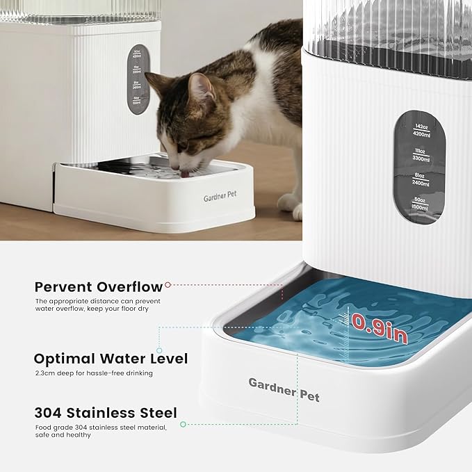 Gardner Pet 2.9 Gallon Automatic Dog Water Bowl Dispenser 11L Gravity Water - Image 3