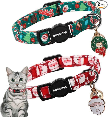 Cat Collar, 2 Pack Cat Collars Breakaway by DOGWONG