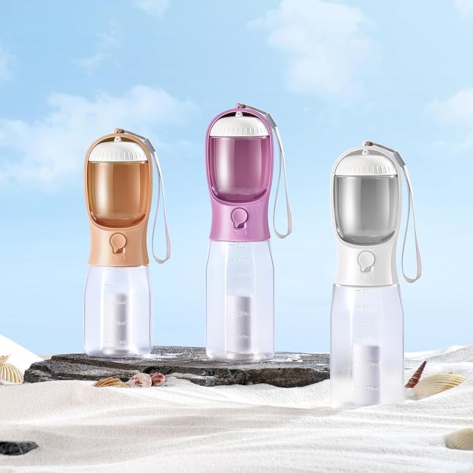 Dog Water Bottle with Food Container, Portable Pet Dog Water Dispenser - Image 2