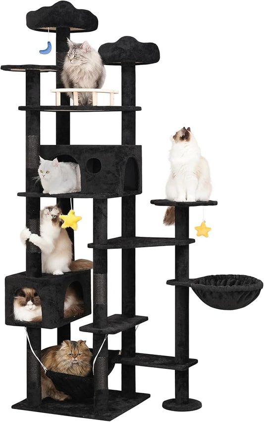 Meecal 79inch Giant Cat Tree for Heavy Duty Big Cats, Cat Condo by Meecal