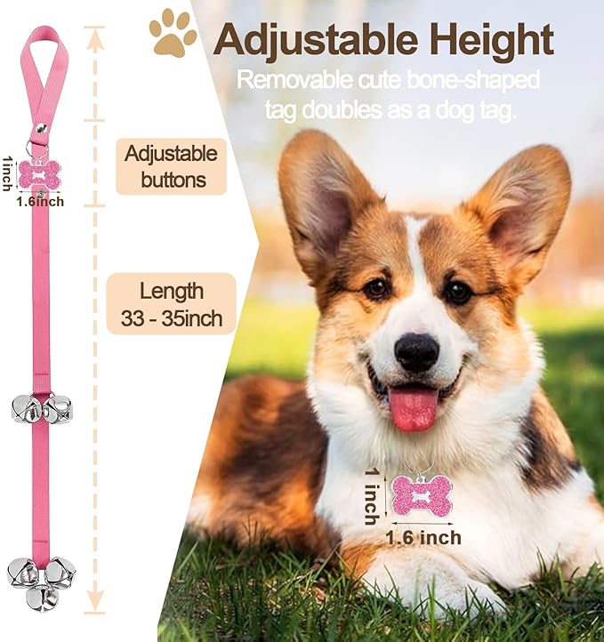 Dog Bells, Puppy Potty Training Bell Dog Doorbell Potty Train Dog Bell - Image 3