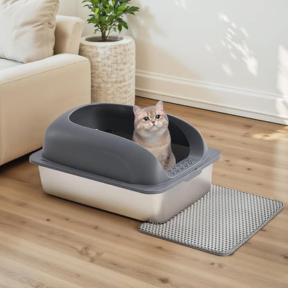 OLIXIS Stainless Steel Cat Litter Box - Image 7