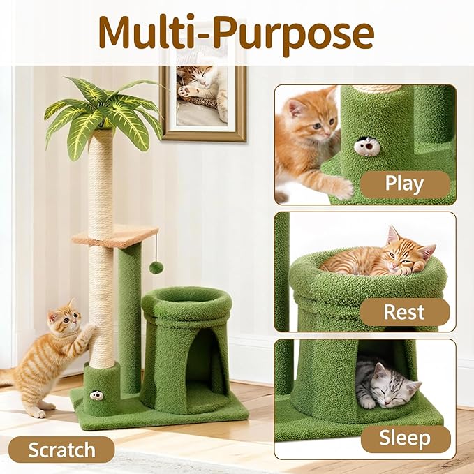 Cat Tree Tower Scratch Post Stand - Image 3