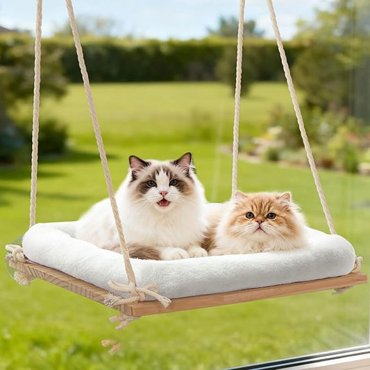 Large Cat Window Perch, Window Hammock Bed by Anywish
