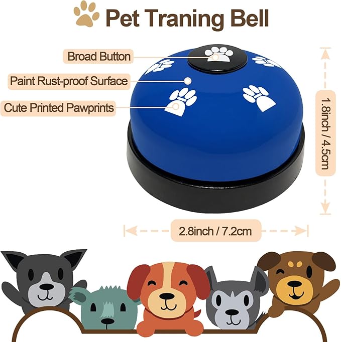 2 Pack Dog Door Bells, Dog Doorbell to go Outside Puppy Train Bell - Image 5