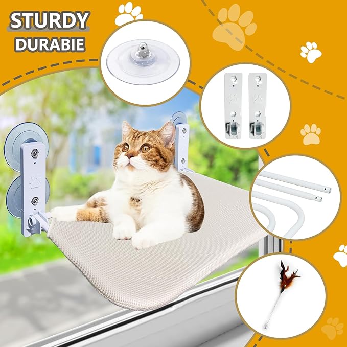 Cat Window Perch Seat Hammock, Foldable Hammock - Image 5