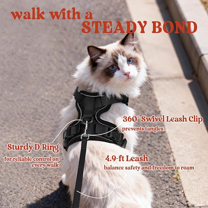 rabbitgoo Cat Harness and Leash Set, Escape Proof Vest Harness - Image 5