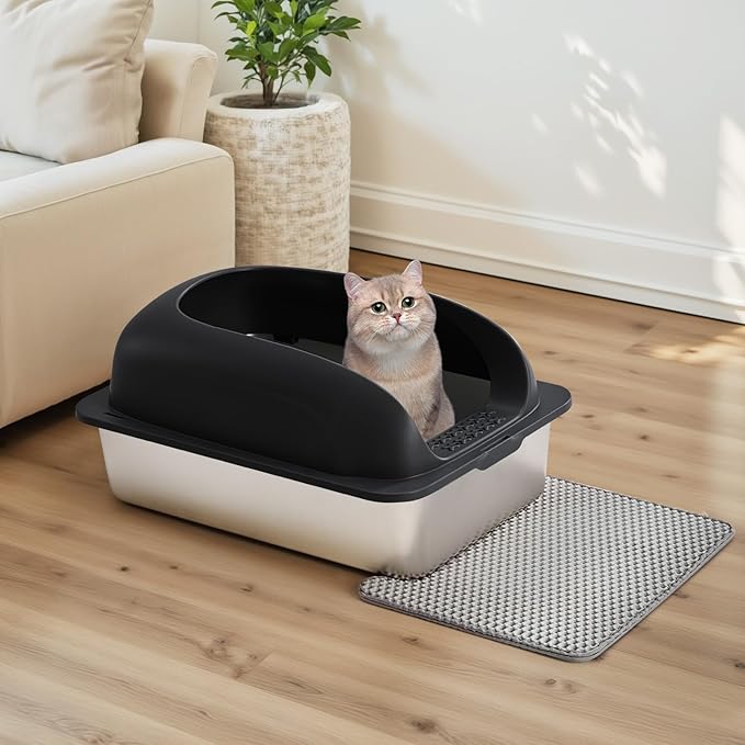 OLIXIS Stainless Steel Cat Litter Box - Image 7
