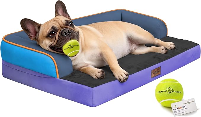 Comfort Expression Memory Foam Dog Bed Large Sized Dogs by ComfortExpression