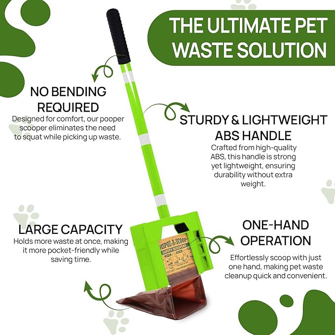Dispoz-A-Scoop® Revolutionary 4-in-1 Dog Poop Scooper, Clean - Image 4