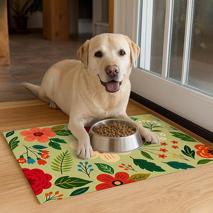 HOMETITUTE Pet Food Mat Spill-Proof Cat Mat - Image 4