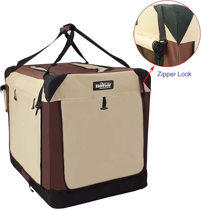 EliteField 4-Door Folding Soft Dog Crate - Image 2