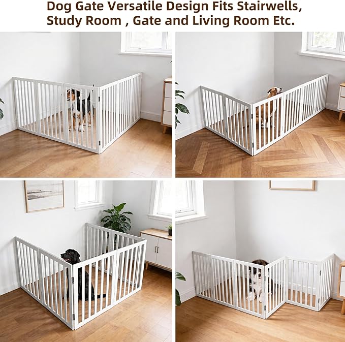 Dog Gate Indoor, Freestanding Dog Fence - Image 4