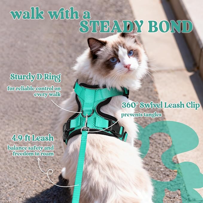 rabbitgoo Cat Harness and Leash Set, Escape Proof Kitten Harness - Image 5