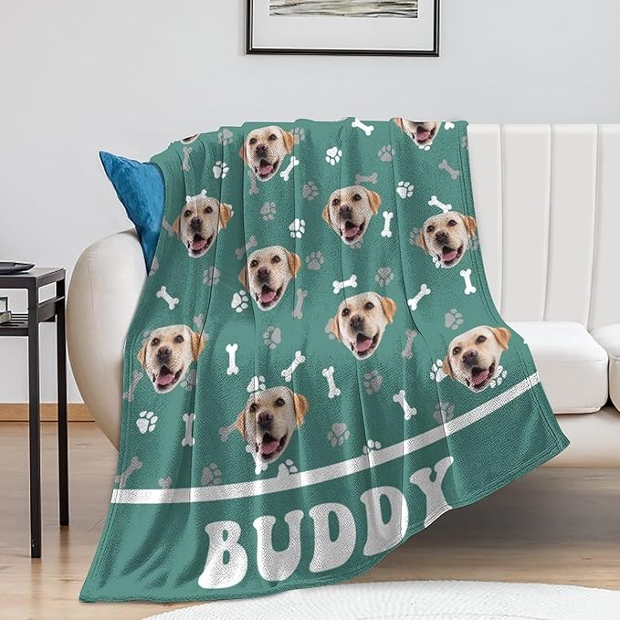 Custom Pet Name Blanket Personalized Dog Memory Blankets - Image 5