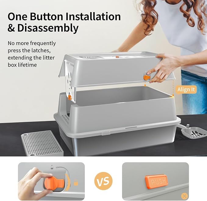Stainless Steel Cat Litter Box - Image 6