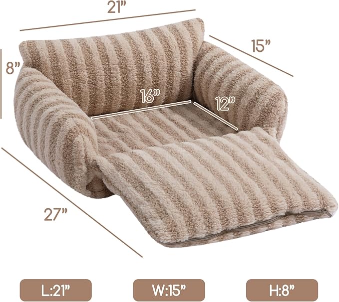 Hollypet Cat Bed Fluffy Plush Multifunctional Double-Layer Machine Washable - Image 3