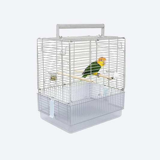 Stainless Steel Travel Bird Cage, 304 Portable Foldable Carrier by YOOSOWING