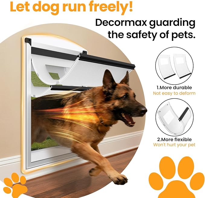 Dog Door for Wall, Steel Dog Door - Image 2